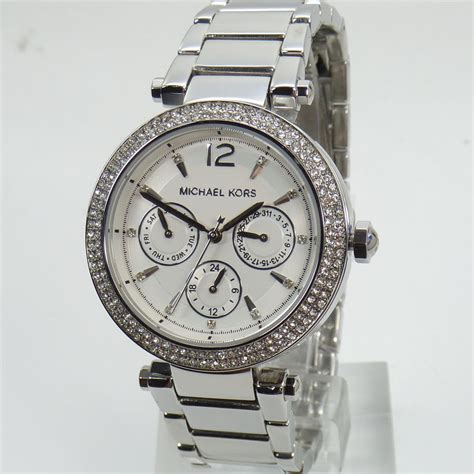 michael kors uhr silber silber|michael kors armband.